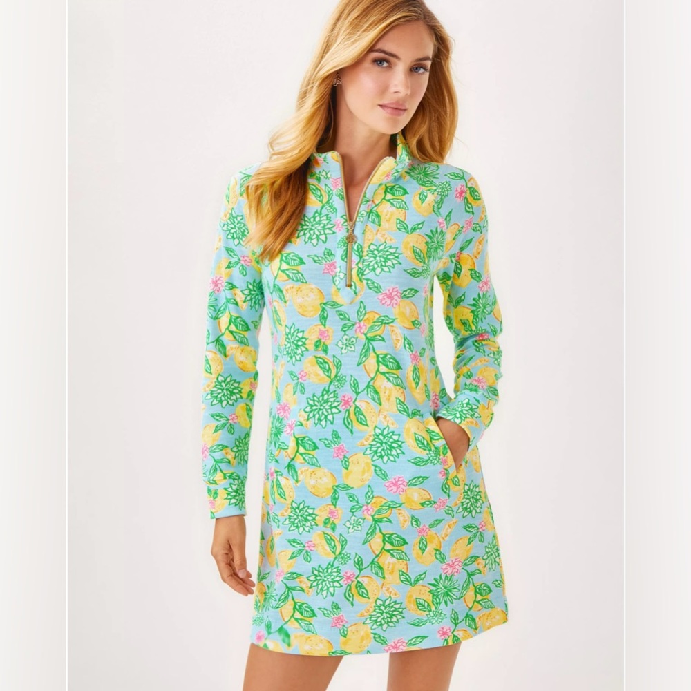 NWT Lilly Pulitzer Ashlee Dress Bluette Make Lemonade